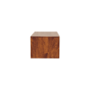 35" Brown Solid Wood Floating Mount TV Stand