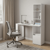 39" White Wood Writing Desk