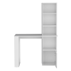 39" White Wood Writing Desk