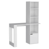39" White Wood Writing Desk