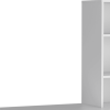 39" White Wood Writing Desk