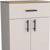 34" Ivory Wood Pantry Or Storage Closet