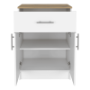 34" White Wood Pantry Or Storage Closet