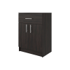 33" Walnut Wood Pantry Or Storage Closet