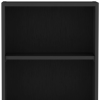 21" Black Wood Wall Mounted China Cabinet