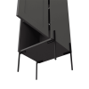 18" Gray Wood Freestanding Double Door Bathroom Vanity