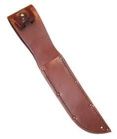 Ka-Bar Brown Leather Sheath Fits 7" Knife Blades Tactical/Utility Knives