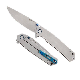 Ruike Folding Knife Stonewashed Frame Lock EDC Pocket Knife