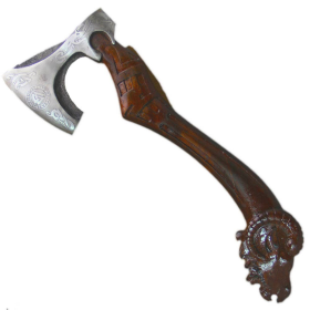 Scorpion Mart Handmade Axe Ram Head Rosewood Handle Carbon Steel Axe