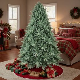 4FT Christmas Tree Artificial Plant With 592 Tips Natural Blue Green Xmas Tree  Hinged Full Stable Stand Easy Assembly Holiday Decor