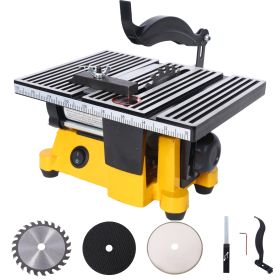 4 90W Mini Table Saw Top Cut Off Miter Saw Multifunctional Desktop Saws W  3 Blades For Precision Cut Metal Wood Frame Molding
