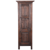 Sunset Trading Cottage Tall 2 Door Storage Cabinet | Raftwood Brown Solid Wood | Fully Assembled Cupboard