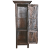 Sunset Trading Cottage Tall 2 Door Storage Cabinet | Raftwood Brown Solid Wood | Fully Assembled Cupboard