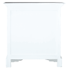 Sunset Trading Cottage Solid Wood Accent Cabinet | Two Doors with Storage | Distressed White/Driftwood Brown | Fully Assembled Deco Hall Table
