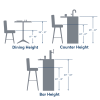 Sunset Trading Oak Selections Allenridge Dining Chair | Nutmeg Brown and Light Oak | Set of 2