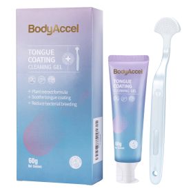Bodyaccel Tongue Cleansing Gel Tongue Gel Tongue Brush Tongue Coating Clean  Breath Plant Extraction Formula No Preservatives Qinshuang Ice Peach