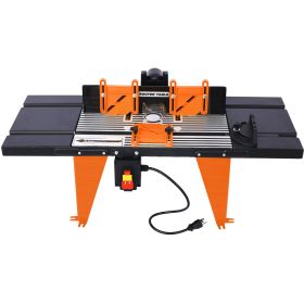 Electric Benchtop Router Table Wood Working Tool,black,orange Color