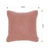 Textu Coral Pillowcases Modern Woven Cushion Covers for Sofa, BedHome Dcor