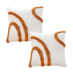 Organic Curve Accent Pillowcases Modern Abstract Decorative Cushion Covers for Sofa, BedHome Dcor