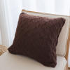 Deep Chocolate Brown Diamond Knit Pillowcases Soft Decorative Cushion Covers for Sofa, BedHome Dcor