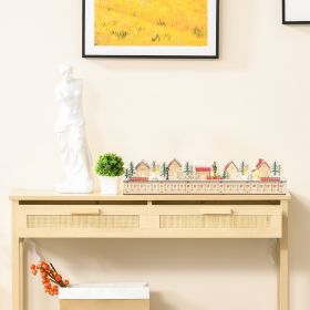 Christmas Advent Calendar with 24 Countdown Drawers and LED Lights