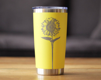 Sunflower Insulated Travel Tumbler - Sunflowers Gifts