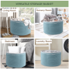 Recycled Cotton Rope Storage Basket 21.7 x 21.7 x 13.8 Inch Extra Large Basket for Cushions Blanket Pillows Toys Stylish and Eco Friendly Living Room