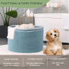 Recycled Cotton Rope Storage Basket 21.7 x 21.7 x 13.8 Inch Extra Large Basket for Cushions Blanket Pillows Toys Stylish and Eco Friendly Living Room