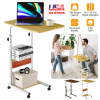 C Side Table 3-Tier Laptop Desk