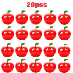 20 Pcs Mini Shaped Boxes Plastic Red  Design Candy Jar Cute Toy Gift Filled Containers For Back To School Wedding Christmas Party Favor Decoration Tea