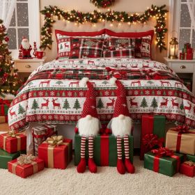 2PCS Set Christmas Gnome Decorations 4.7x4.3x20.1in Festive Tabletop Ornaments For Indoor And Outdoor Holiday Decor Perfect For Parties And Gifts