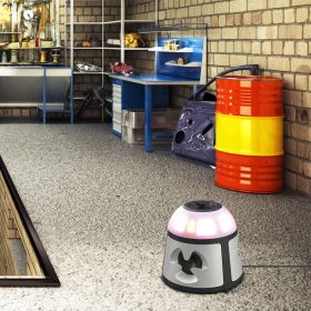 1Pc 360 Degree Ultrasonic Mice Repellent Indoor Rodent Repeller Rat Squirrel Rodent Control Device With 4 Modes 9 Strobe Lights Alarm Horn For Kitchen