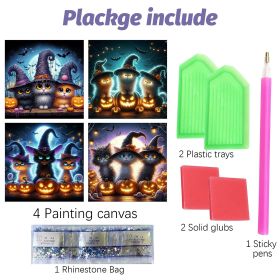 4 Pack Halloween Diamond Kit