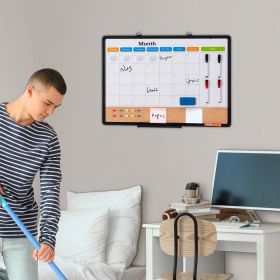 Cork Board For Walls, Double-Sided Cork 24' X 18' Bulletin Board Vision Board, Push Pin Board With Framed For Office Home And School