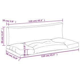 vidaXL Perne de paleÈ›i, 2 buc., gri taupe, material textil