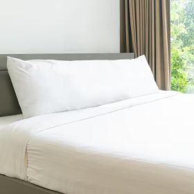 Ergonomic Full-Body Pillow, Extra Long 20 By 54 Inch Body Pillow With Soft Polyester Fill, Side Sleeping Support & Back Relief, White, Back Posture Co