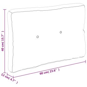 vidaXL PernÄƒ pentru paleÈ›i, antracit, 60x40x12 cm, material textil