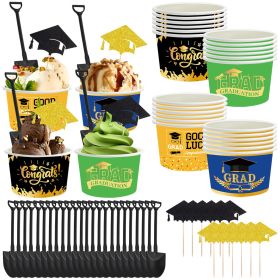 24Pcs Graduation Party Ice Cream Cups