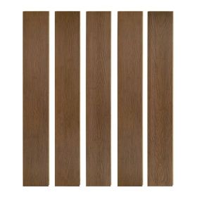 JEEDESON 40.15 Inches Long X 5.11 Inches Wide X 0.6 Inches Thick Walnut-colored Prefinished Solid Bamboo Flooring, Tongue And Groove Connection, 20 Sq