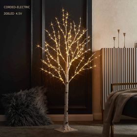Nordic-style Birch Tree LED Decorative Light, Holiday Ambient Light, Artificial Tree Trunk Design, A Must-have Warm And Cozy Holiday Decoration For Li