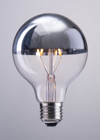 E26 G80 2W LED 110 x 80 mm Half Chrome