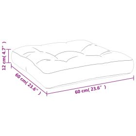 vidaXL PernÄƒ de paleÈ›i, albastru, 60x60x12 cm, material textil