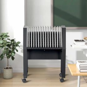 Charging Cart, 16 Device Mobile Open Charging Station, Up To 15.6 In Screen Size, Office And Classroom Mobile Charging Cart, For Chromebook, Tablet An