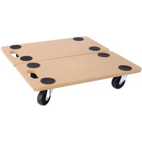 Furniture Moving Dolly, Heavy Duty Wood Rolling Mover With Wheels For Piano Couch Fridge Heavy Items, Securely Holds 500 Lbs 2pcs 22.8 X11.2 Platform