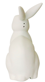 Simple Designs Porcelain Bunny Rabbit Shaped Animal Light Table Lamp