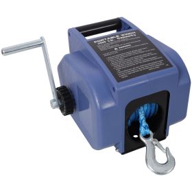 12v 3500lbs Trailer Winch,Reversible Electric Winch, For Boats Up To 5000 Lbs.,with Synthetic Rope,with Extra Pulley Hook,power In And Power Out,with