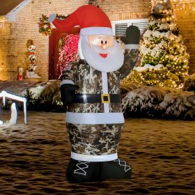 Christmas Inflatables Outdoor Decorations Santa Claus with Toy Bag