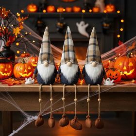 3PCS Set Christmas Gnomes Decorations Harvest & Thanksgiving Home Table Ornaments, Cute Holiday Decorations For Party Gifts, Autumn Farmhouse Gnome Ce