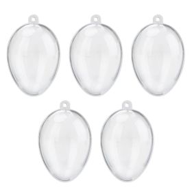 5 Clear Plastic Fillable Christmas Balls Christmas Tree Decorations