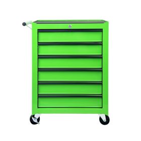 Rolling Metal Tool Chest With 6 Drawers, 20inch 6-Drawer Tool Chest Cabinet With Ball Bearing Drawer Slides, Steel Tool Storage Box Organizer -GREEN